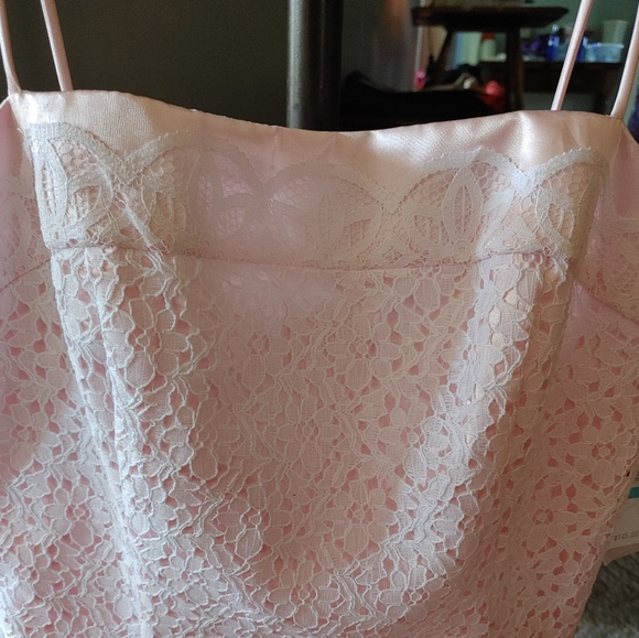 Jessica McClintock Pink lace dress Sz.5 NWT - Picture 3 of 8